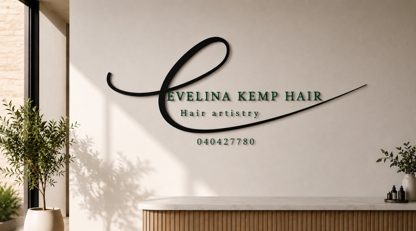 Custom Solid Acrylic Sign For Evelina kemp