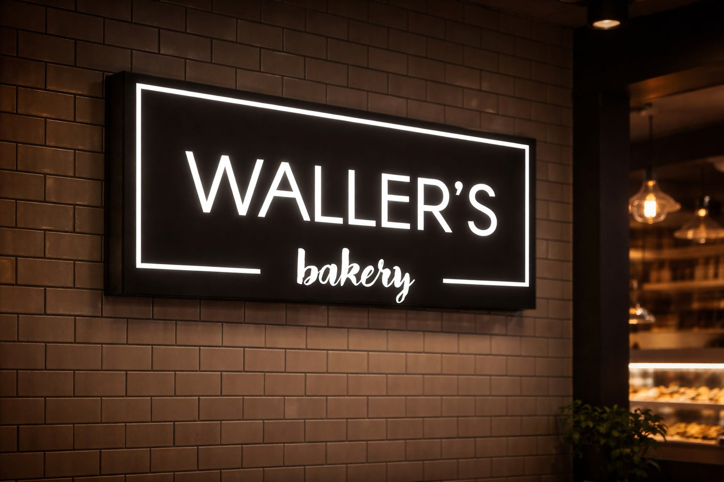 Custom Frontlit Lightbox Sign for Blair Cunningham