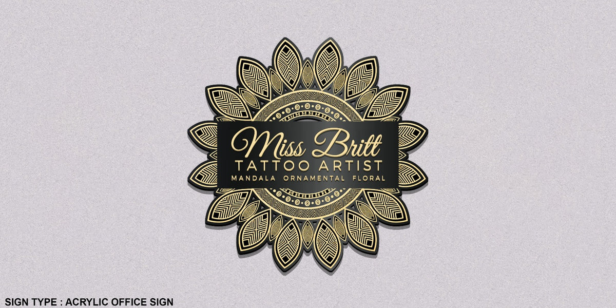 Custom Acrylic Office Sign For Brittany Woods