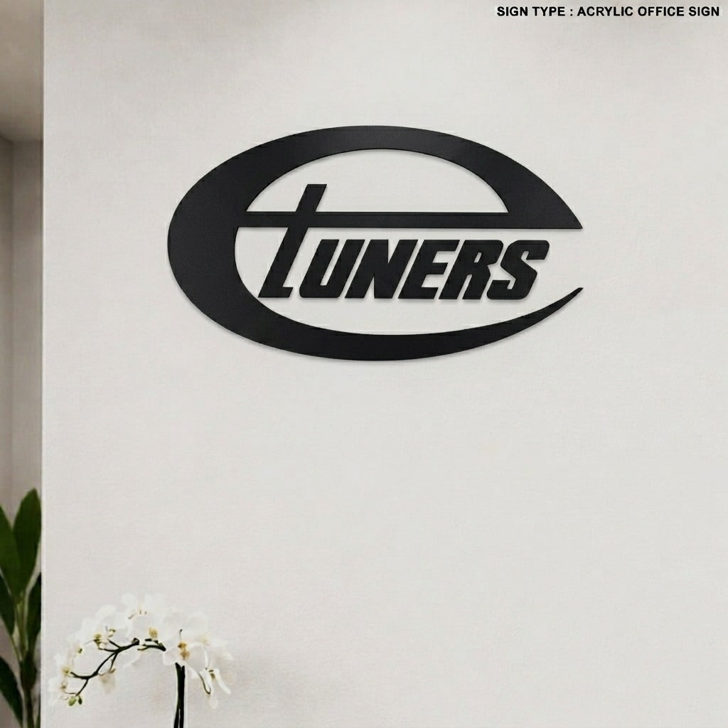 Custom Solid Acrylic sign for Chris Demos