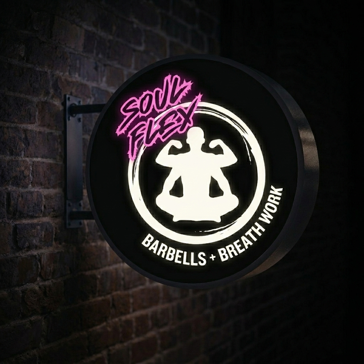 Custom Flex Neon Sign And Double-Sided Light Box for Shane Pereira Remaining Payment