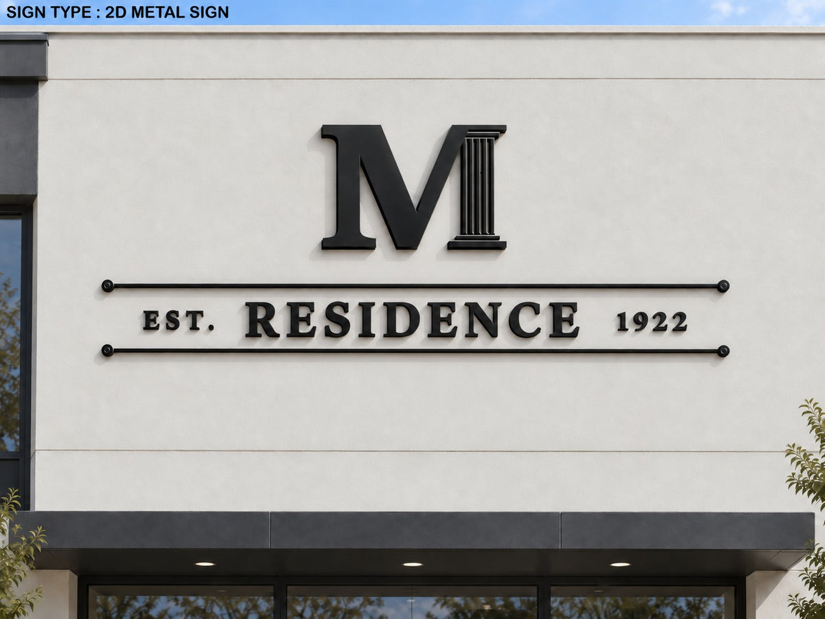Custom 2D Metal Sign For Will Sun