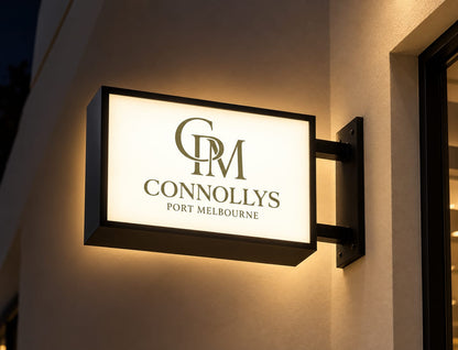 Custom Double Sided Lightbox Sign for Ana Geaman