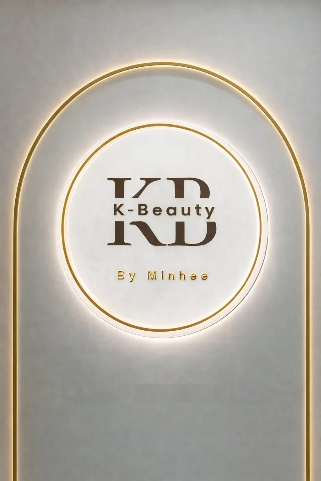 Custom Acrylic Backlit Sign for Minhee park
