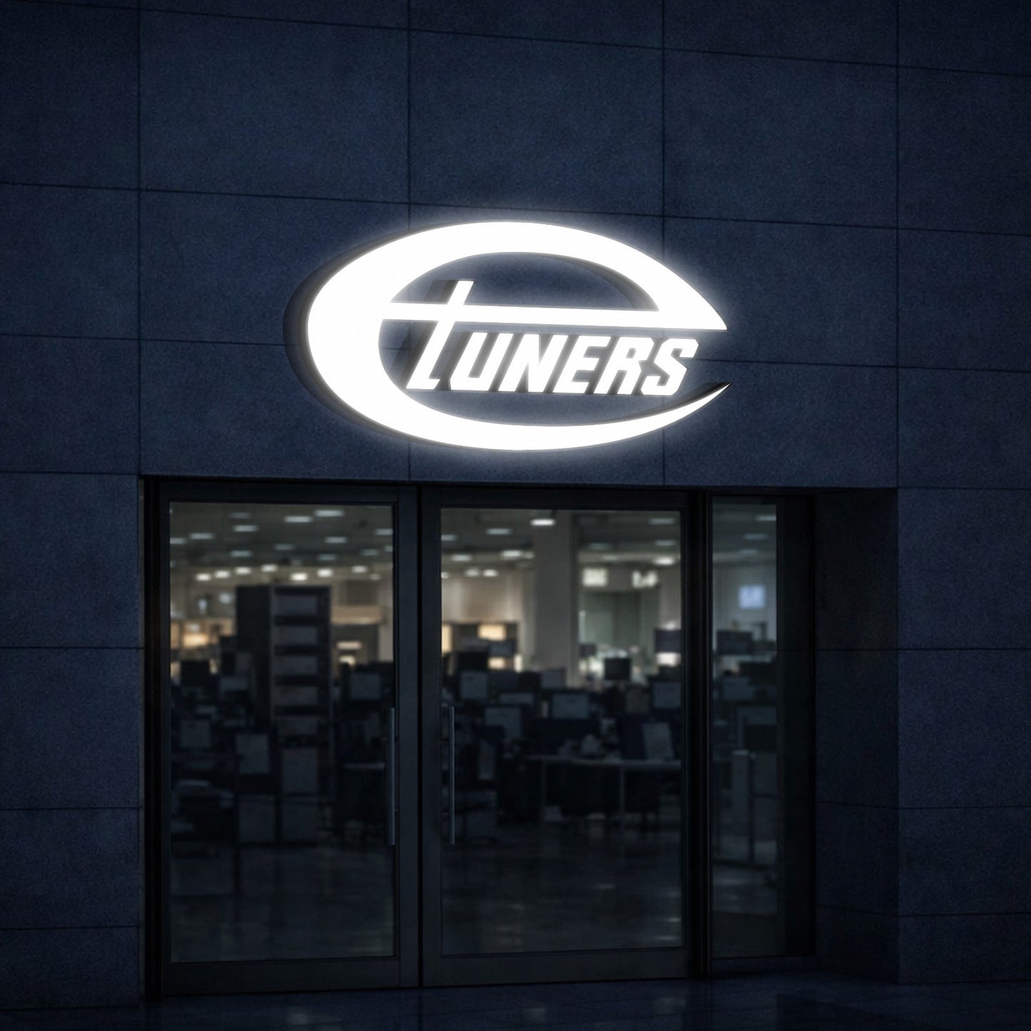 Custom Frontlit Channel letter with trim cap for Chris Demos